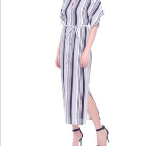 Blue Stripe Maxi Dress